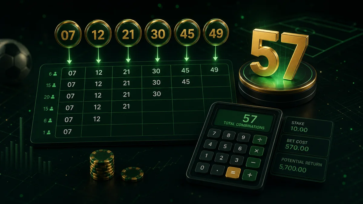 Heinz bet structure showing doubles trebles and multiples